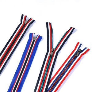 ODM Manufacturer Garments Clothing Tailoring Accessories Zippers 8# 80cm Open-End Resin Slider Zipper