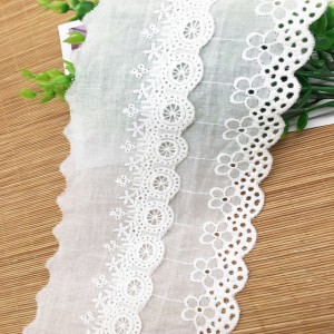 100% Original Fancy Embroidery Trim Ribbon Cotton Webbing Chemical Lace Trim