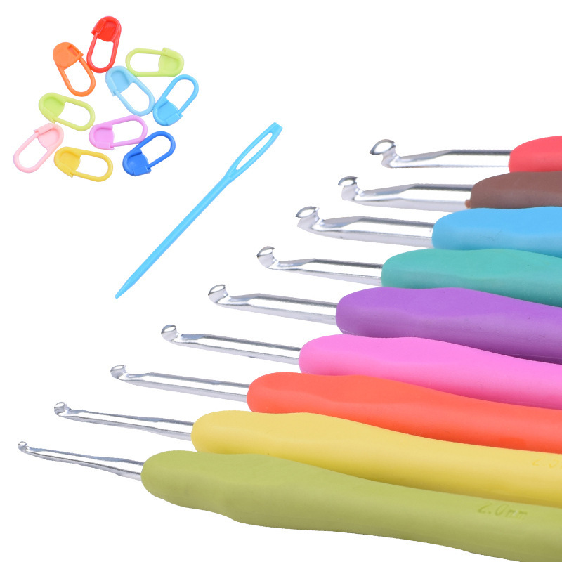 Wholesale Large Sewing Kit - Amazon hot selling Multicolor Aluminum Crochet Hook Set Knitting Needles – New Swell