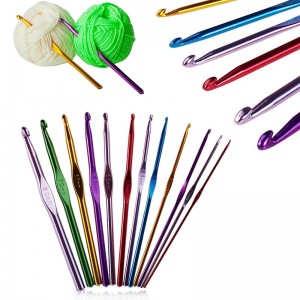 Multi-Coloured 2mm-10mm Knit Needles Handle Crochet Hooks Knitting Set