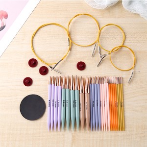OEM Manufacturer China Light Color Bamboo Knitting Needles Round Head Straight Single Point Crochet Hook for Yarn Weaving and Knitting