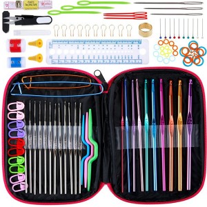 Excellent quality Knitting Needle Set - DIY 22 Sizes Crochet Hooks Set Stitches Knitting Craft Case Crochet Set Sewing Tools – New Swell