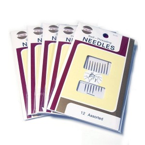 Assorted Self-Threading Needles 12 pack