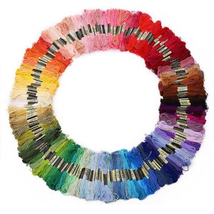 Multicolor Cross Stitch Floss Threads Embroidery Polyester Thread DIY Sewing Tool