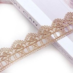 Factory For in Stock French Colorful Narrow Lace Trimming Nylon Lingerie Elastic Lace Trim Stretch Lace Trim