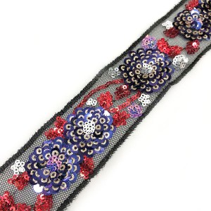 Good quality China Embroidery Scalloped Polycotton Eyelet Lace Trim