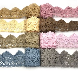 Original Factory 100% Polyester Embroidery Chemical Mesh Swiss Lace Trim