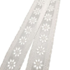 IOS Certificate China Wholesale Embroidery Swiss Wedding Lace Trim Online