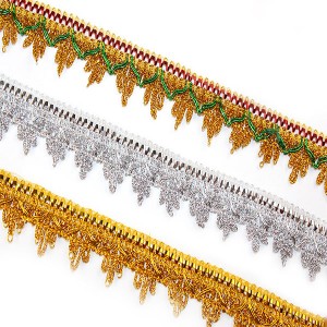 Custom Embroidery Woven Braid Jacquard Trim Type Jacquard Tape in Webbing
