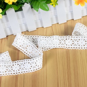 Chinese Professional China Factory High Quality Custom Factory Embroidered Chemical Lace Trim
