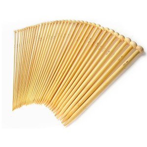 36 PCS Bamboo Knitting Needles Set (18 Sizes From 2.0mm to 10.0mm)
