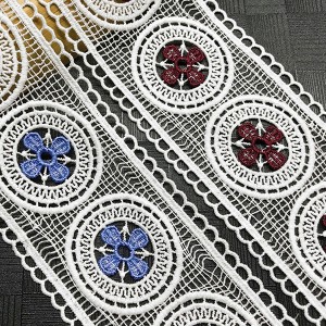 2019 Good Quality China Embroidery Clothing Accessories Trim Lace Wholesale White Crochet Cotton Lace Trim