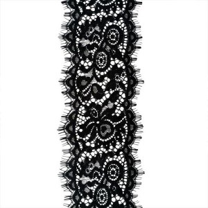 High Quality China Bra Strap Lace Elastic Shoulder Band Ruffles Lace Trim with Elastic