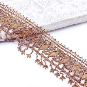 Factory directly New Style China Factory High Quality Custom Factory Embroidered Chemical Lace Trim