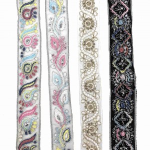Best quality China White Floral Jacquard Plain Elastic Lace Edging Trim for Underwear/Clothing