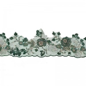 China New Product China Different Width Stretch Raschel Lace Trim (with oeko-tex certification W70015)
