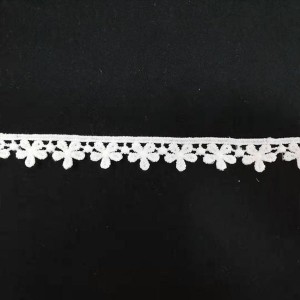 PriceList for Embroidery Lace Trim Good Quality Polyester Milk Silk Lace Trim for Dress