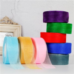 High definition Diaper Elastic Ribbon - New Fashion Organza Ribbon tulle for decoration – New Swell