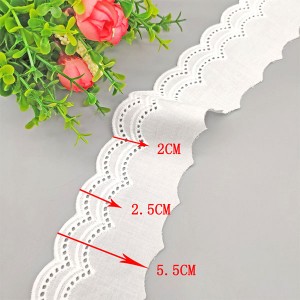 100% Original High Quality Embroidery Polyester Cotton Tc Lace Trim