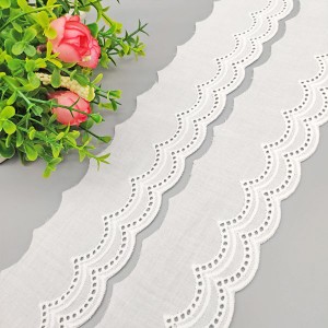 Textile Cotton Guipure Chemical embroidery Lace Trim for Clothing