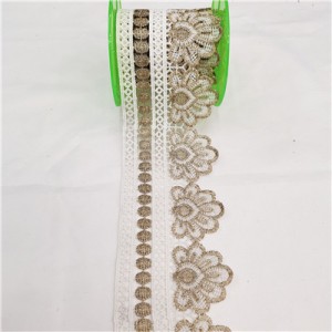 Factory wholesale Polyester Tc Lace - Wedding Dress Lace Trimming Embroidery Cotton Bridal Lace Trim – New Swell