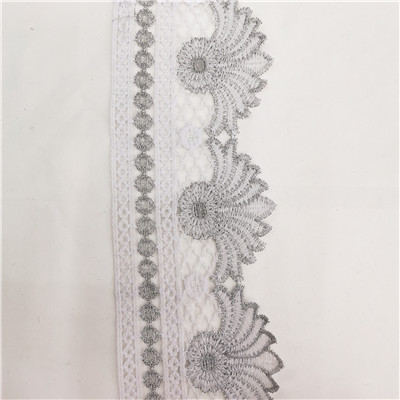 2019 Latest Design Embroidered Crocheted Lace - Polyester Water Soluble Embroidery Trimming Lace – New Swell