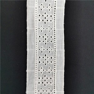Best Price on China Wholesales Fashion New Design Cotton Mesh Lace Trimming for Cloth
