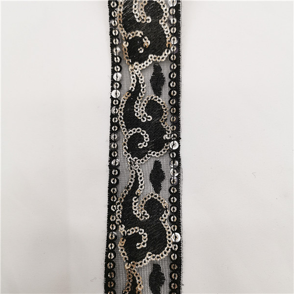 2019 High quality Lace Embroidery - New Arrival Fashion Embroidery Sequins Lace Trims – New Swell