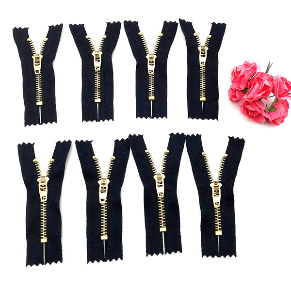 Factory Price Heavy Duty Plastic Zipper Roll - 5YG brass zipper for Jeans – New Swell