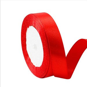 Manufacturing Companies for China Factory Gift Polyester Logo Printing Christmas Decoration Custom Satin Ribbon with Logo
