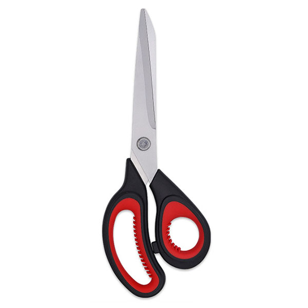 Professional Stainless Steel Blade with PP/TPR Soft Handle Dressmaking Sewing Pinking Scissors