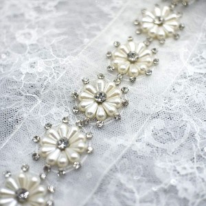 Fixed Competitive Price Gold Thread Embroidered Chemical Lace Trim