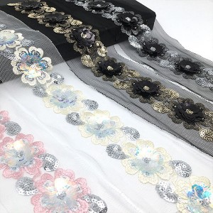 Reasonable price Fashion Bridal Fabric Eco Friendly Embroidery Cotton Polyester Tc Lace Trim for Wedding Dress Fabric Home Textile Curtain Garment Accessories for Dubai Fabric