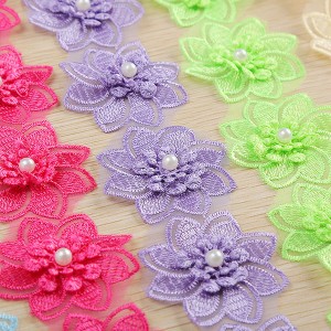 High Performance China Flower Lace Trim in Any Color, Customized Deign