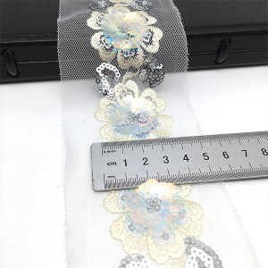 Hot New Products China Nylon Lace Trim for Bra / Underwear Width 18.5cm
