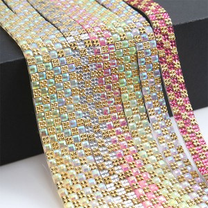 Diamond Mesh Wrapping Ribbon Roll,DIY Bling for Cake Vase Candle Decorations on Birthday Wedding