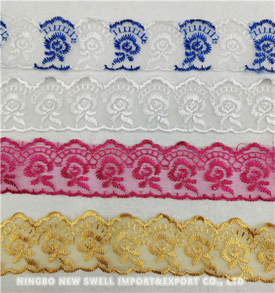 2019 China New Design Sewing Lace Trim - Hot Selling TC Cotton Lace Trim for Lace Skirt – New Swell