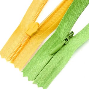 8 Years Exporter China Customized 3# 5# Invisible Nylon Zipper for Dress Cushion