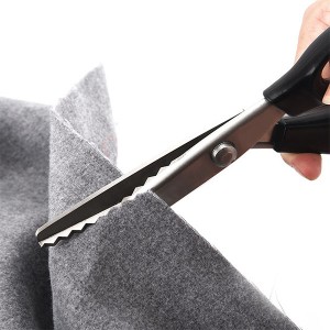 European Style Scissor Fabric Cutting Scissors Sewing Zigzag Scissors for Tailor