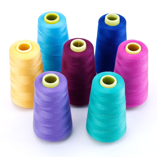 ODM Factory Factory Direst Sell Top Grade Sewing Tfo (40S/2, TEX30) 5000y Sewing Machine Spun Polyester Customized Color/ Raw White Sewing Thread