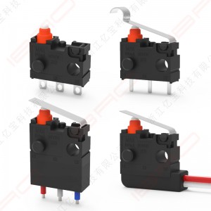 Čína Výrobce Tovární prodej MAK Series IP67 mini vodotěsný mikrospínač 0,1A 30VDC signálový spínač