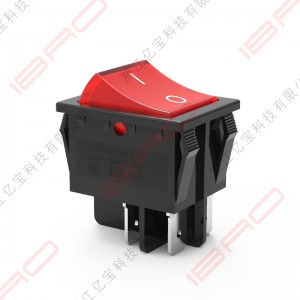 RCE 4pin on-off witch lamp type rocker switch KCD4