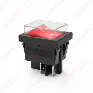 RCE 4pin on-off rocker switch KCD4 with Rubber shield