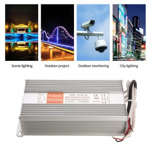Factory made hot-sale China 200W 24V Outdoor Rainproof LED Driver, Constant Voltage LED Lighting Driver