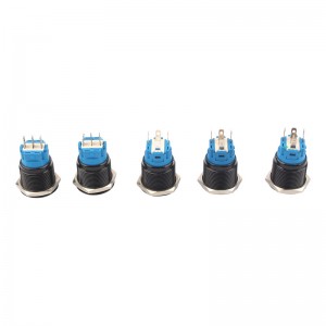 16mm Black Button Switch With Light