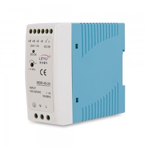 40W Single Output DIN Rail Power Supply MDR-40 series