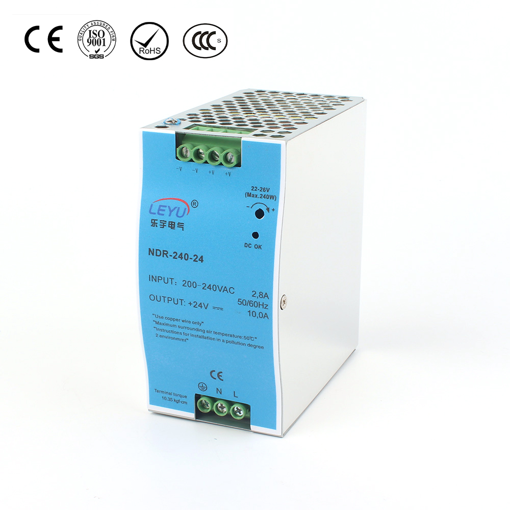 240W Single Output Industrial DIN Rail Power Supply NDR-240 Series Featured Image