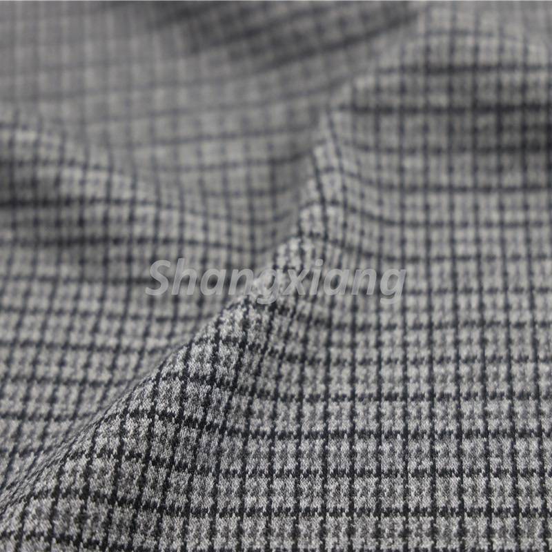 TR Plaid Knit fabric knit pants fabric blazer fabric (3)