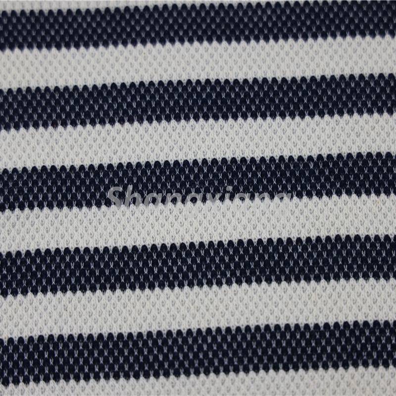 Navywhite Stripe fabric knit dress fabric top fabric (4)