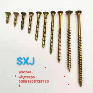 gold chipboard screws  4*30 4*40 4*50 5*50 6*60  sliver chipboard screws